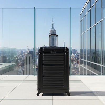 InUSA Pilot 33.27" Hardside Suitcase, 4-Wheeled Spinner, TSA Checkpoint Friendly, Coal (IUPIL00XL-COA)