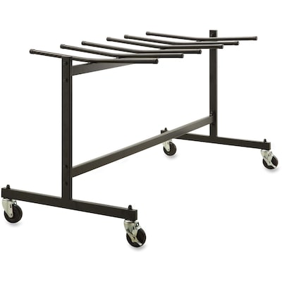 Lorell Steel Folding Chair Trolley, 30.8 x 35.8 x 68, Black (LLR62521)