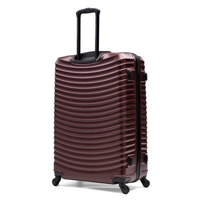 DUKAP Adly 4-Piece Hardside Spinner Luggage Set, TSA Checkpoint Friendly, Wine (DKADLSMLXL-WIN)