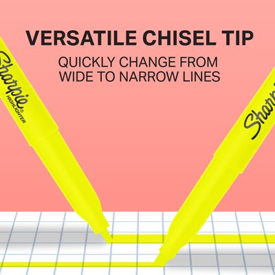 Sharpie Stick Highlighter, Chisel Tip, Assorted, 36/Pack (2133497)