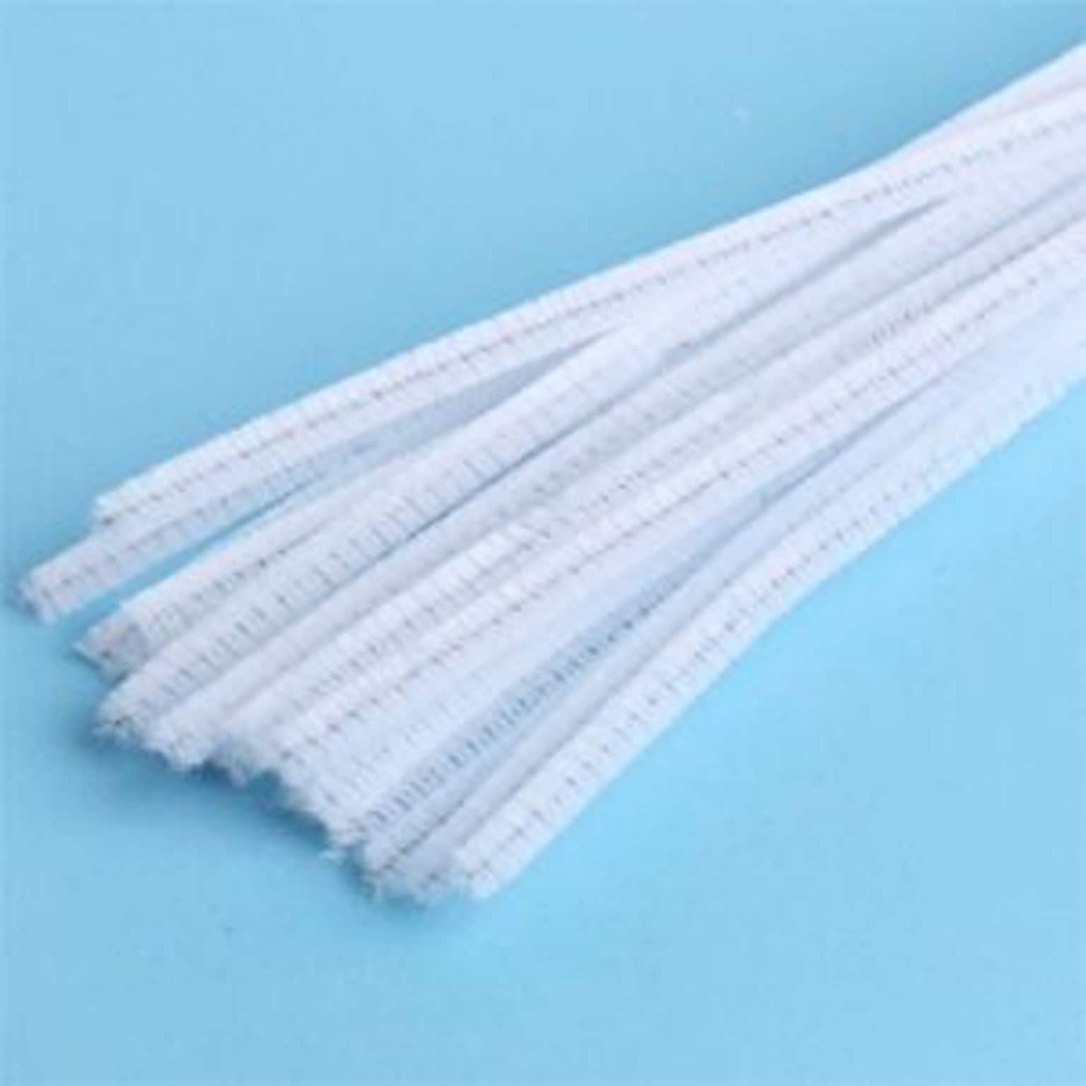 Creative Arts White 12 Pipe Cleaners, 100Each/Pack