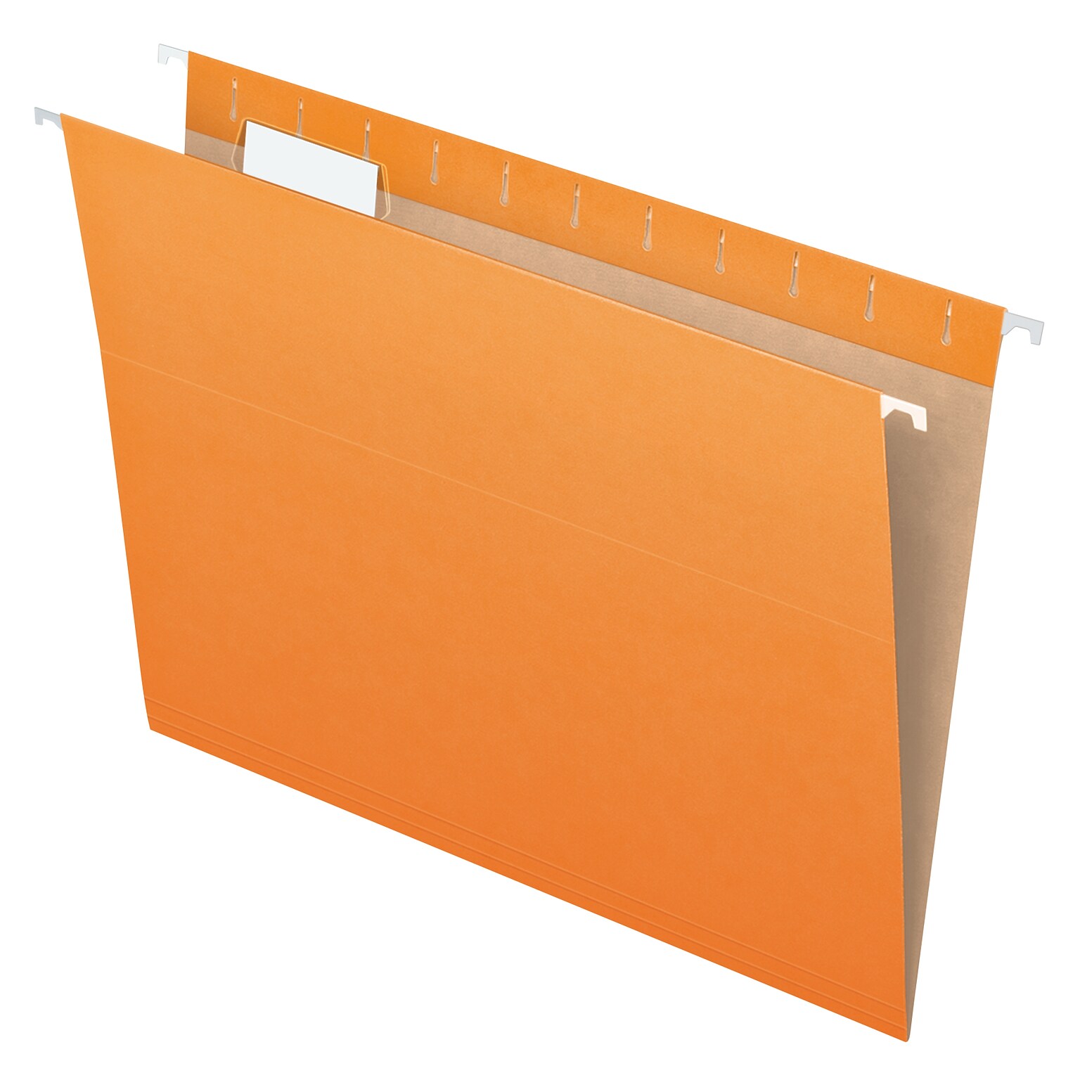 Pendaflex Recycled Hanging File Folders, 1/5 Tab, Letter Size, Orange, 25/Box (81607)