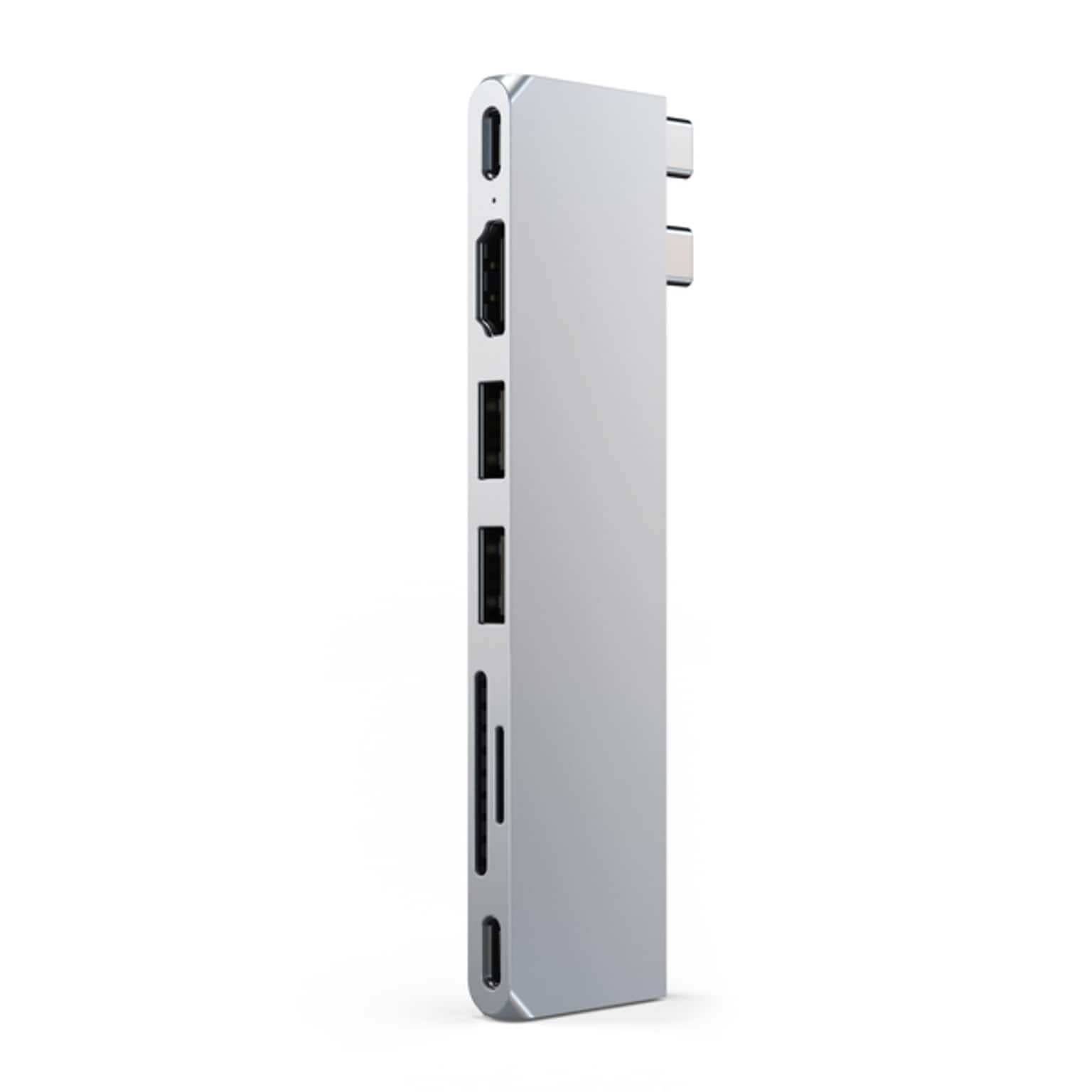Satechi Pro Slim Multiport Hub for Laptops, Silver (ST-HUCPHSS)