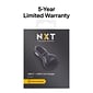 NXT Technologies™ Universal USB-C/USB-A Car Charger, Black (NX60452)