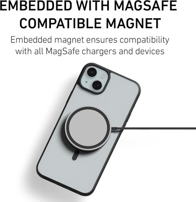 PEEL Bumper Series MagSafe Phone Case for iPhone 15 Plus Case, Shock Absorbing, Black (I15 PLUS BUMPER BLAC)