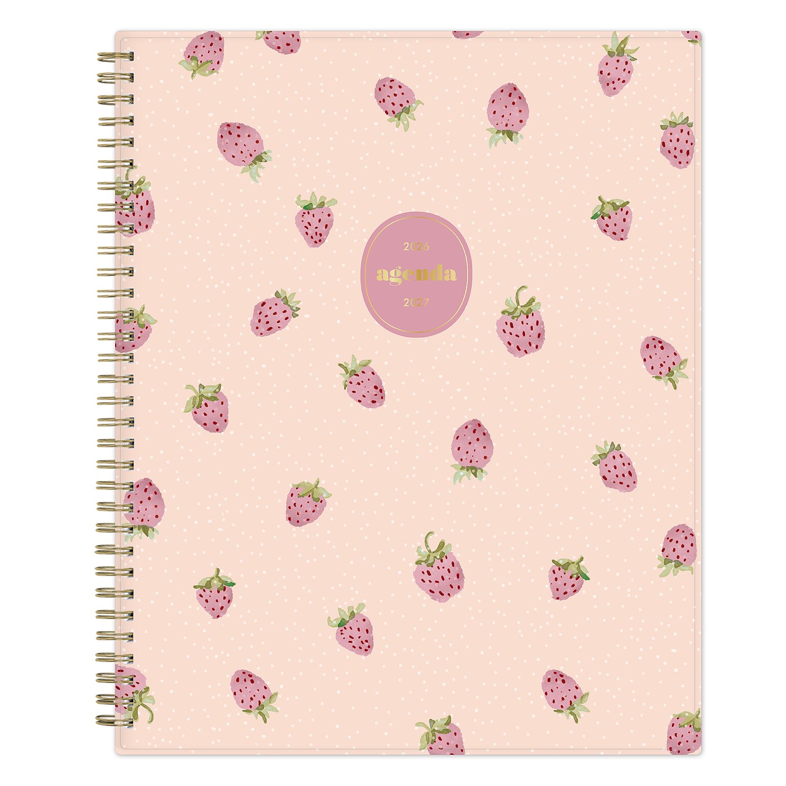 2026-2027 Blue Sky 8 x 11 Academic Year Weekly & Monthly Planner, Plastic Cover, Berry Rose (161384)