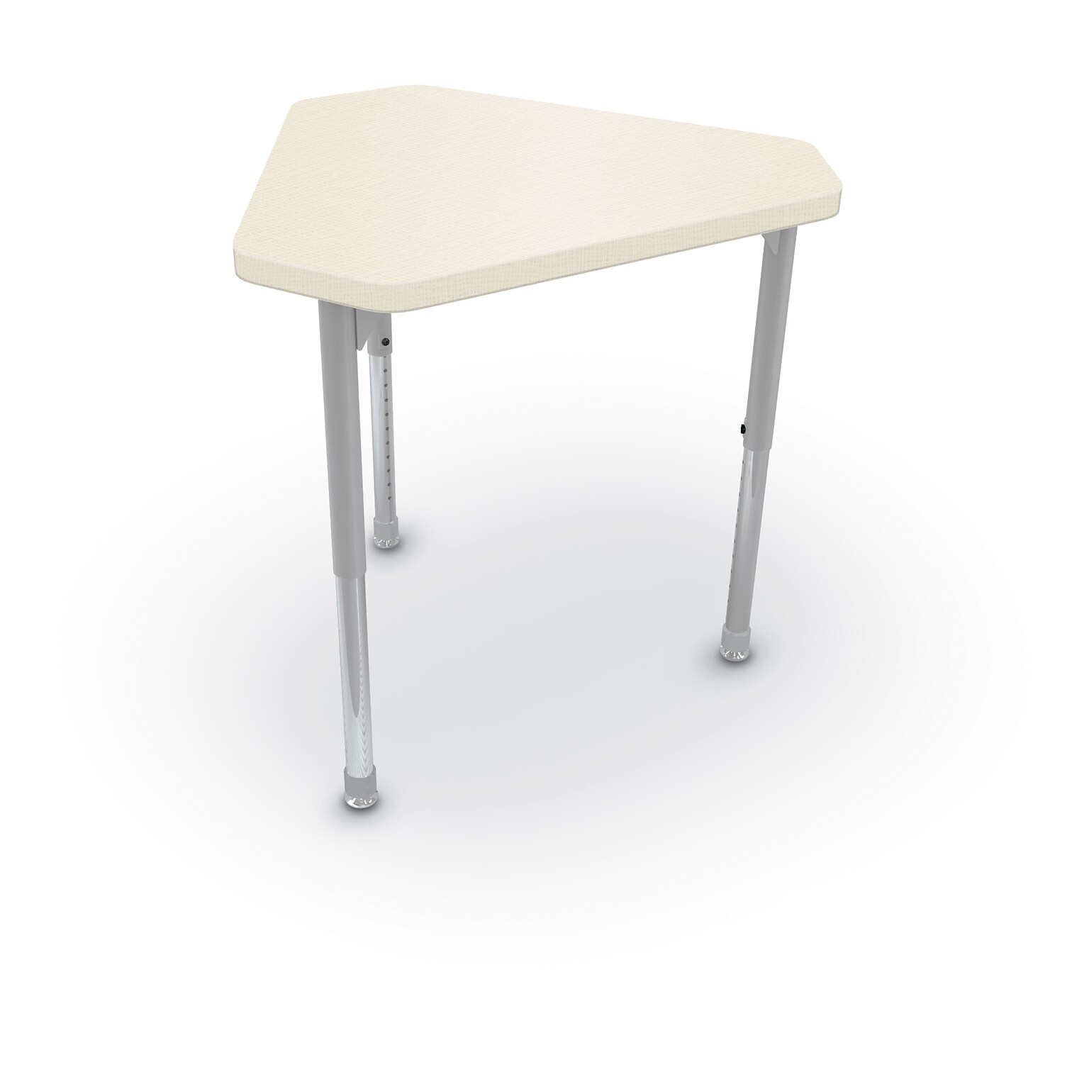 MooreCo Hierarchy Monroe Desk, 30W x 27D, Neutral Weft/Platinum Base (703673563000)