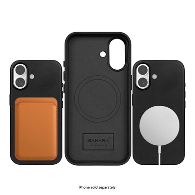 SaharaCase Indy Series MagSafe Phone Case for iPhone 17, Shock Absorbing, Scorpion Black (CP00929)