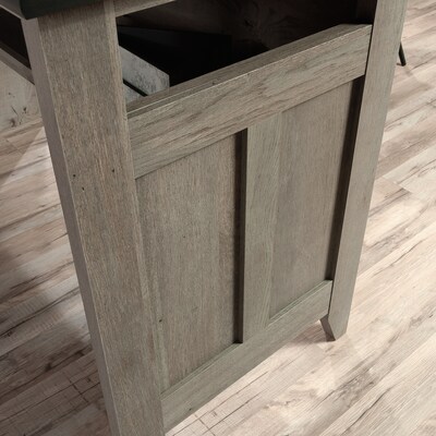 Sauder August Hill 59"W L-Shaped Home Office Desk, Mystic Oak (430757)