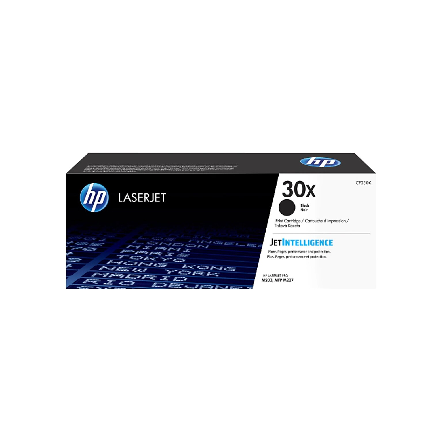 HP 30X Black High Yield Toner Cartridge, Print Up to 3500 Pages (CF230X)