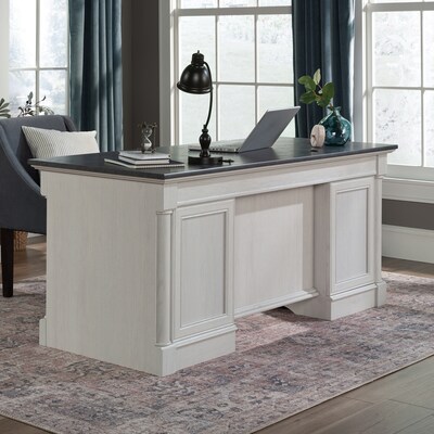 Sauder Palladia 65"W Executive Desk, Glacier Oak (432726)