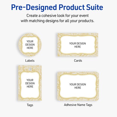 Avery Round Laser/Inkjet Multipurpose Labels, 2", White, 120/Pack (19479371084)