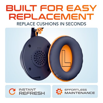 Delton Ascent Replacement Ear Cushions, 2/Pack (DHAASEC)