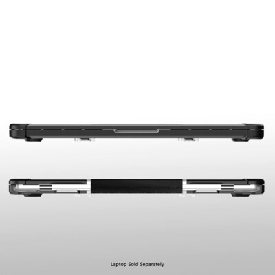 SaharaCase Heavy-Duty Raider Series 15" Laptop Case with Stand, Shock Absorbing, Frosted Clear/Black (LT00057)