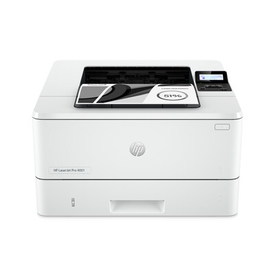 HP LaserJet Pro 4001n Black & White Printer, Best for Office (2Z599F), White/Black, Paper | Quill