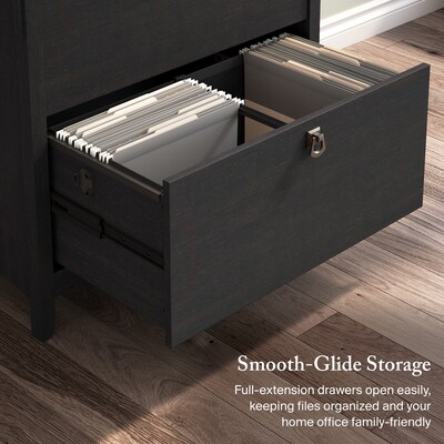 Bush Furniture Salinas Lateral File Cabinet, Vintage Black (SAF132VB-03)