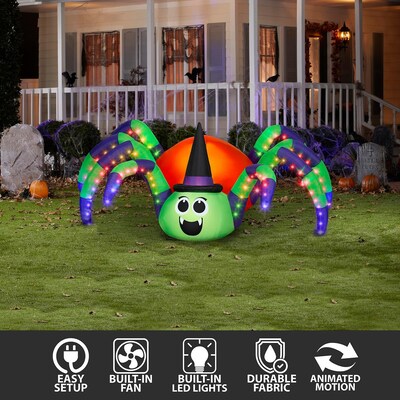 Halloween Inflatable 8.6’ LED Spider