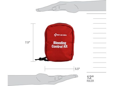 First Aid Only Bleeding Control Kit Multiple Victim Totes, Fabric Pouch, California AB2260, 7 Pieces (91520)