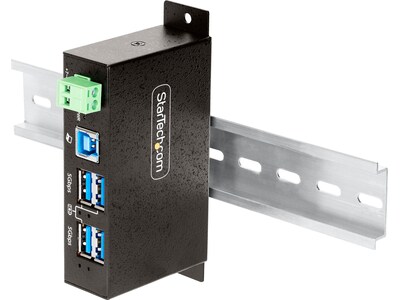 StarTech 4-Port USB 3.2 Hub, Black (5G4AINDRM-USB-A-HUB)