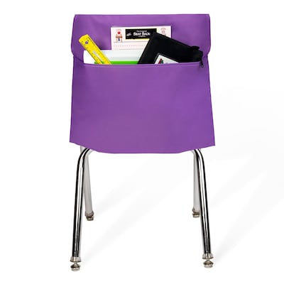 Seat Sack Seat Storage, 9.45" x 8.27" x 11.22", Purple, 25/Pack (17195)
