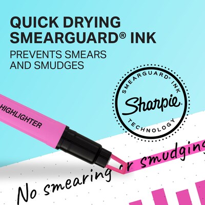 Sharpie Clear View Highlighter, Chisel Tip, Assorted, 3/Pack (1950748/2128214)