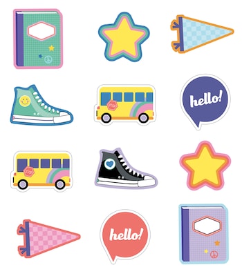 Carson Dellosa Education We Stick Together Hello School Cut-Outs, 36/Pack (120652)