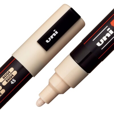 POSCA PC-5M Water Based Paint Marker, Medium Bullet Tip, Beige, 3/Pack (UBCPC5MBEIGE-3)