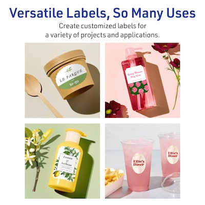 Avery Rectangle Scalloped Laser Multipurpose Labels, 2" x 3", White, 200/Pack (19479399397)