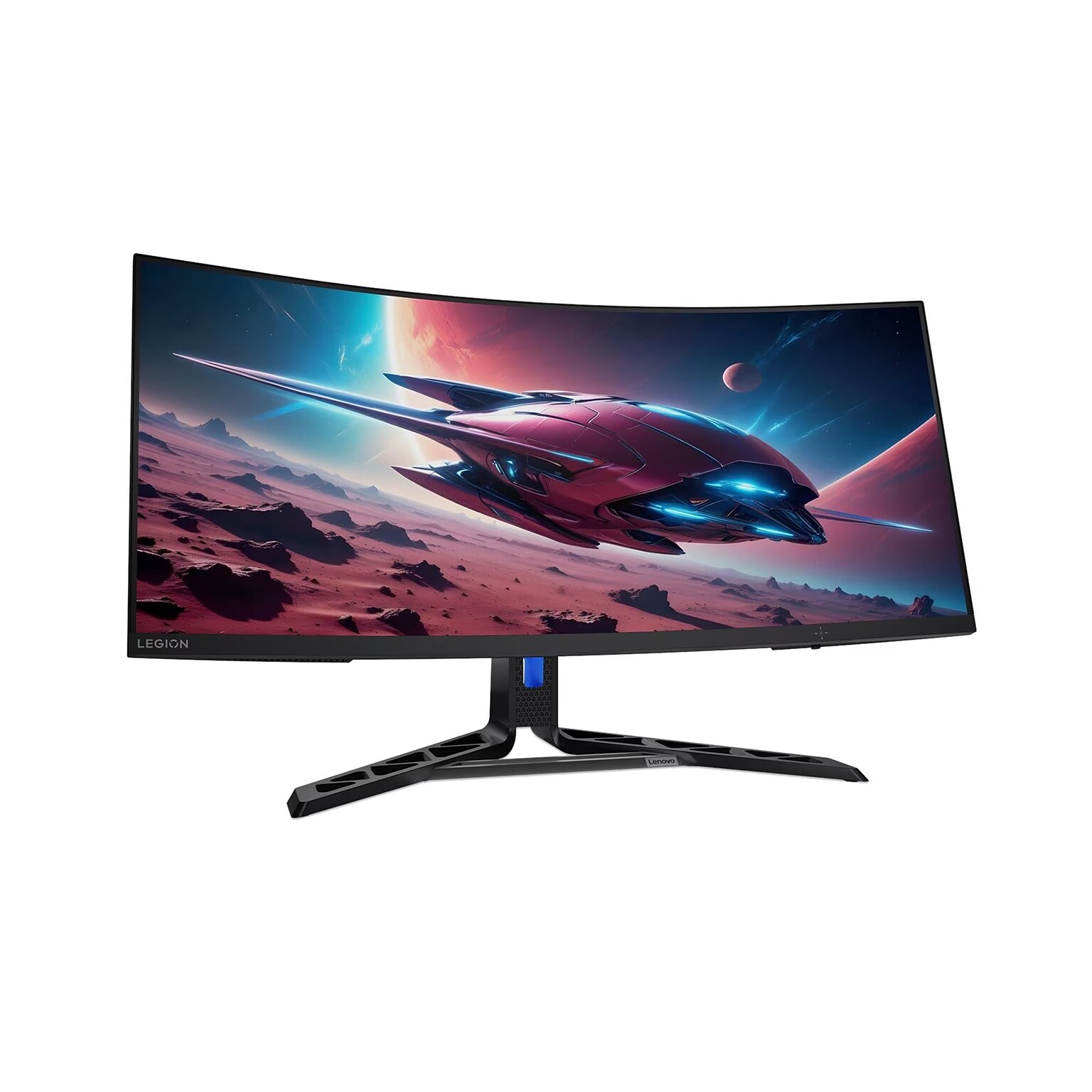 Lenovo Legion R34w-30 34” Curved WQHD VA 180Hz WLED AMD FreeSync Gaming Monitor, HDR10, Built-In Speaker, Height Adjustable