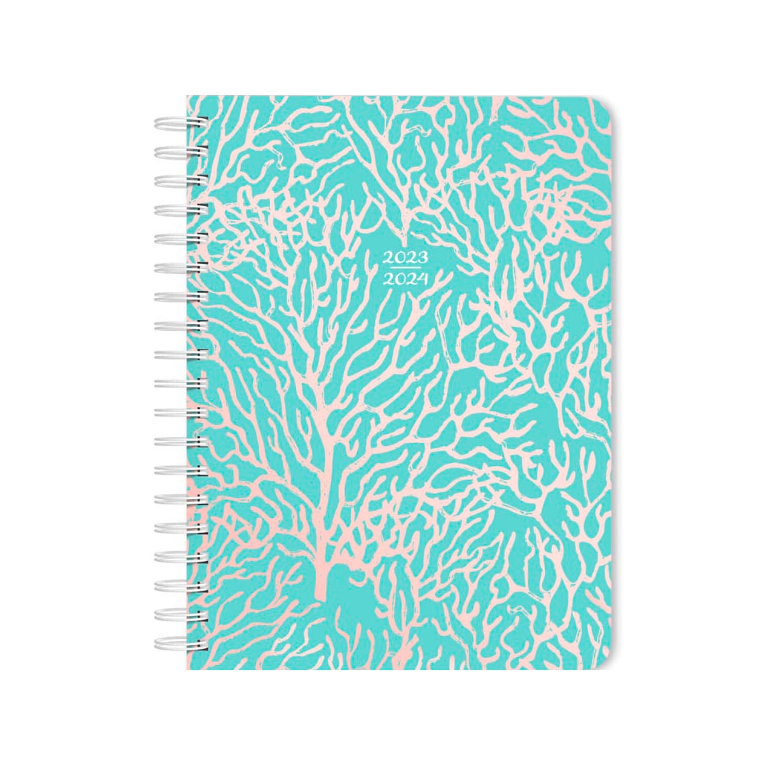 2024 Plato Seaside Currents 6 x 7.75 Academic & Calendar Weekly Planner, Paperboard Cover, Blue/Pink (9781975470579)