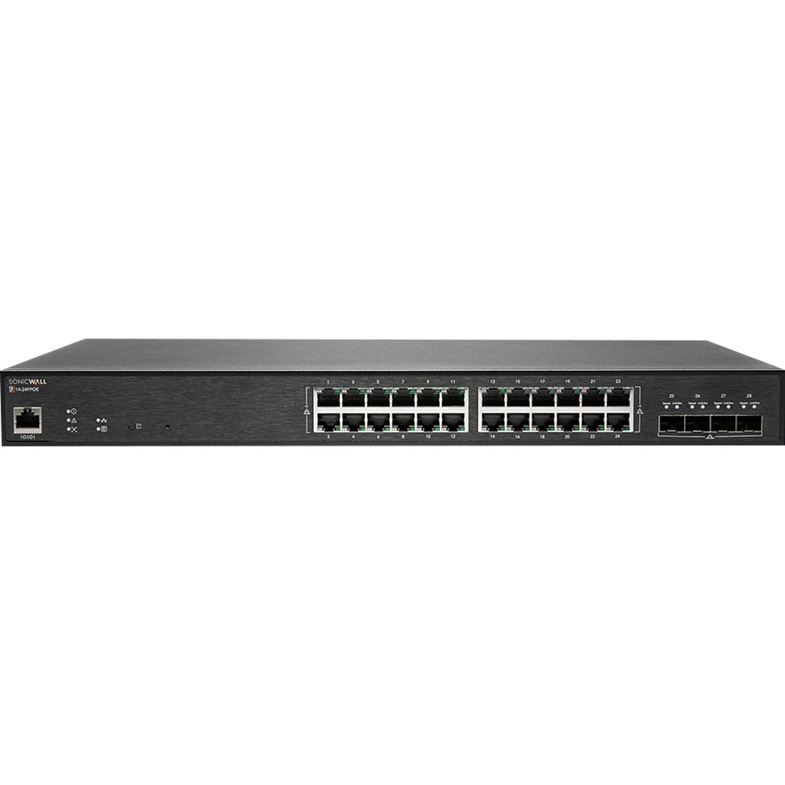 SonicWALL 24-Port Gigabit Ethernet Managed Switch, Black (02-SSC-2468)
