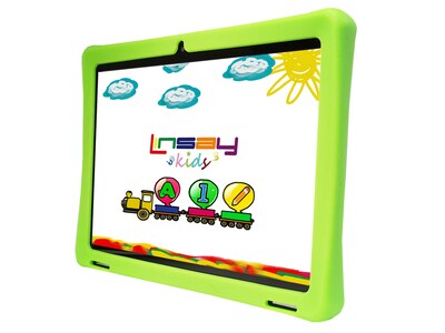 LINSAY Android 13 10.1" Tablet, 128GB Storage, Android OS, Green (F10IPGKIDSGREBA)