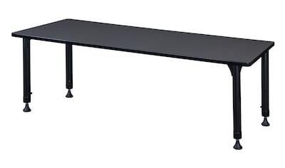 Regency Rectangular Activity Table, 60" x 30", Height Adjustable, Grey (MT6030GYAPBK)