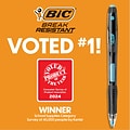 BIC Break-Resistant Mechanical Pencils with Erasers, 0.7mm, #2 Medium Lead, 2/Pack (MV7PRP2-BLK)