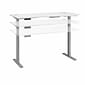 Bush Business Furniture Move 60 Series 27-47 Adjustable Standing Desk, White (M6S7230WHSK)