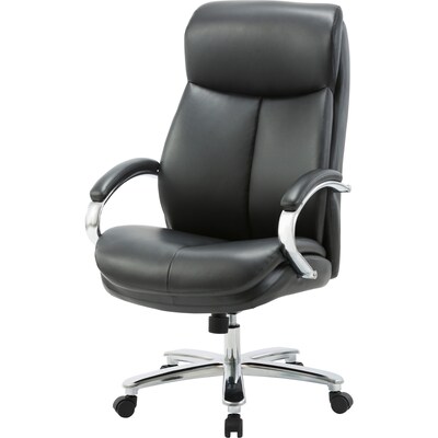 Lorell Big & Tall High-Back Chair, 400 lb. Capacity, Black (LLR67004)