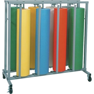 Pacon® Multi-Roll Paper Rack; Vertical, Rectangular Design, Holds 8-Rolls