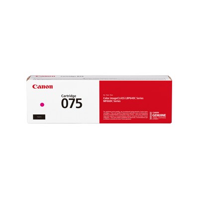 Canon 075 Magenta Standard Yield Toner Cartridge, Prints Up to 1,300 Pages (6363C001)