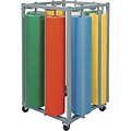 Pacon® Multi-Roll Paper Rack; Vertical, Square Design, Holds 8-Rolls