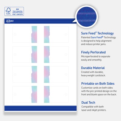 Avery  3" Blank Price & Merchandise Tags, White, 80/Carton (S00-F3X-PRMWT10)