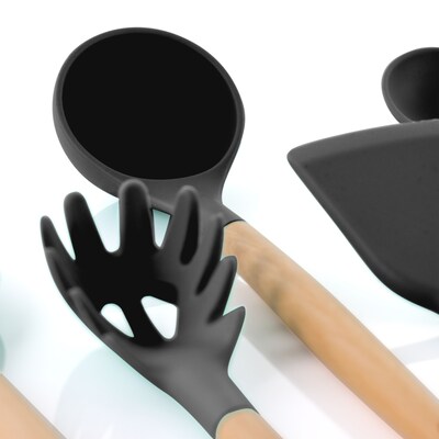 MegaChef Cooking Utensil Set, Gray, 9 Piece (937114356M)