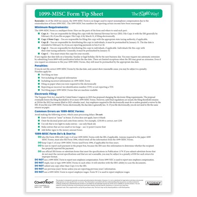 ComplyRight TaxRight 2023 1099-MISC Tax Form Kit with eFile Software & Envelopes, 4-Part, 25/Pack (SC6103ES25)