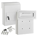 AdirOffice White Through-The-Door Safe Locking Drop Box (631-06-WHI)