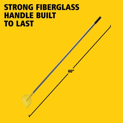 Rubbermaid Invader 60 Fiberglass Wet Mop Handle, Gray/Yellow (FGH14600GY00)