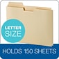 Pendaflex Expanding File Folder Pocket, Manila, Letter Size, 8 1/2" x 11", 3/4" Expansion, 150 Sheet Capacity, 10/Pk