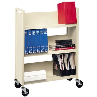 Bretford® Single-Sided Book Trucks; 3-Shelf, Standard Width, Grey