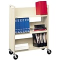Bretford® Single-Sided Book Trucks; 3-Shelf, Standard Width, Aluminum