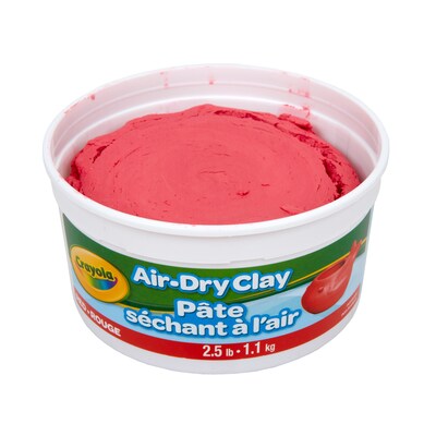 Crayola Air Dry Clay, Red, 4/Bundle (BIN575138-4)