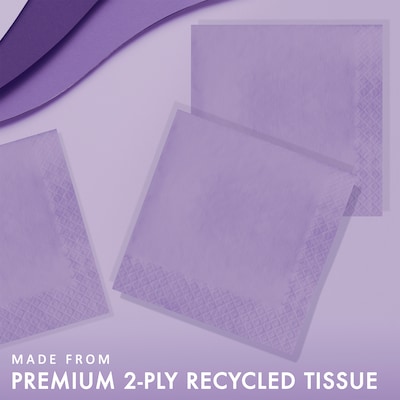 Creative Converting Touch of Color Napkins, 2-ply, Luscious Lavender Purple, 600/Carton (139186135)