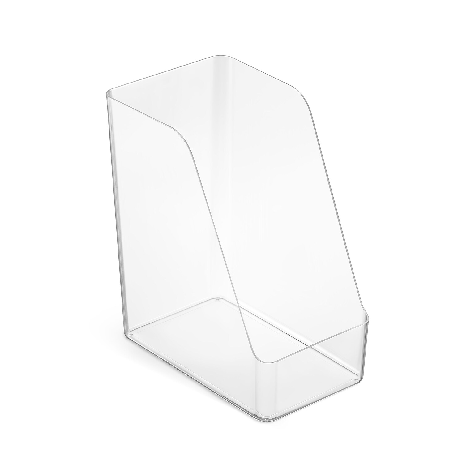 TRU RED™ Plastic Magazine File, Clear (TR62287)